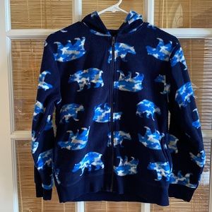 Boys Gymboree fleece full zip hoodie